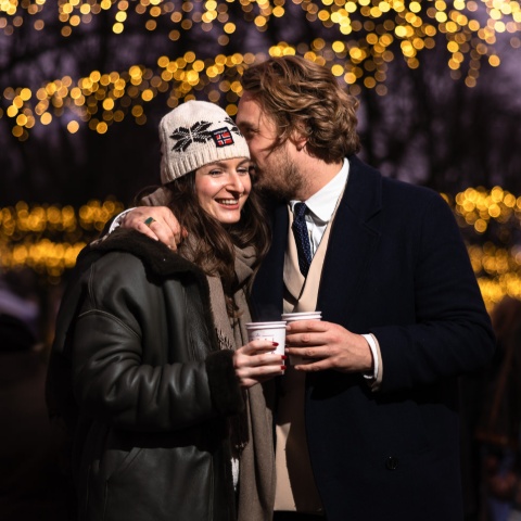 Royal Christmas Fair Lange Voorhout The Hague Engagement Session | Laetitia and Kasper