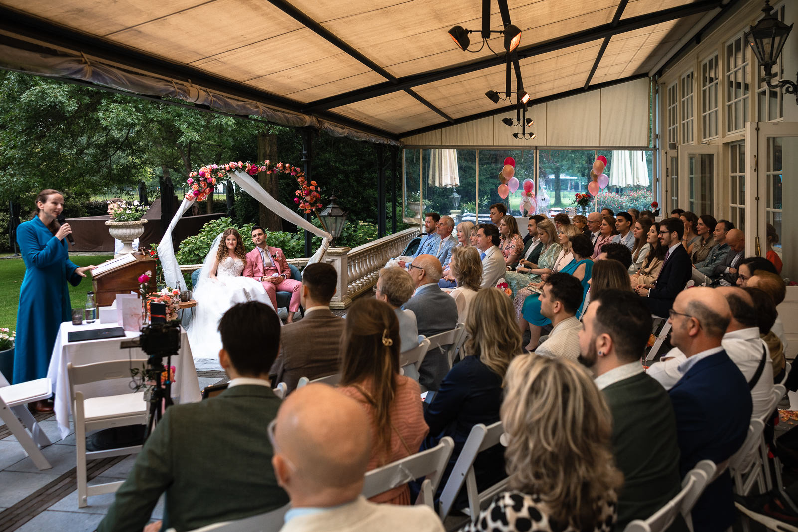 Trouwceremonie bij Central Park Voorburg