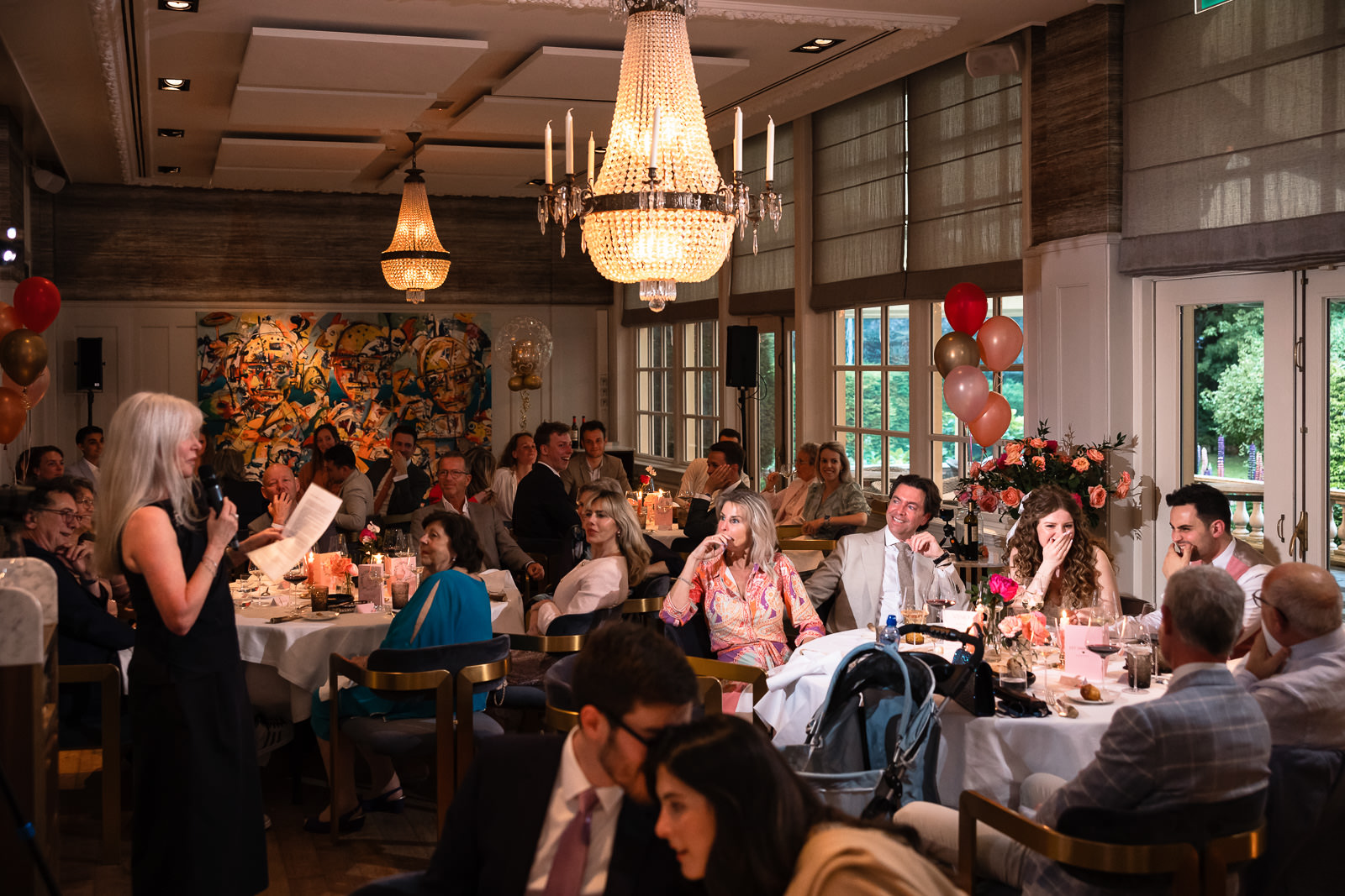 Speech moeder van de bruid tijdens diner bij Central Park Voorburg