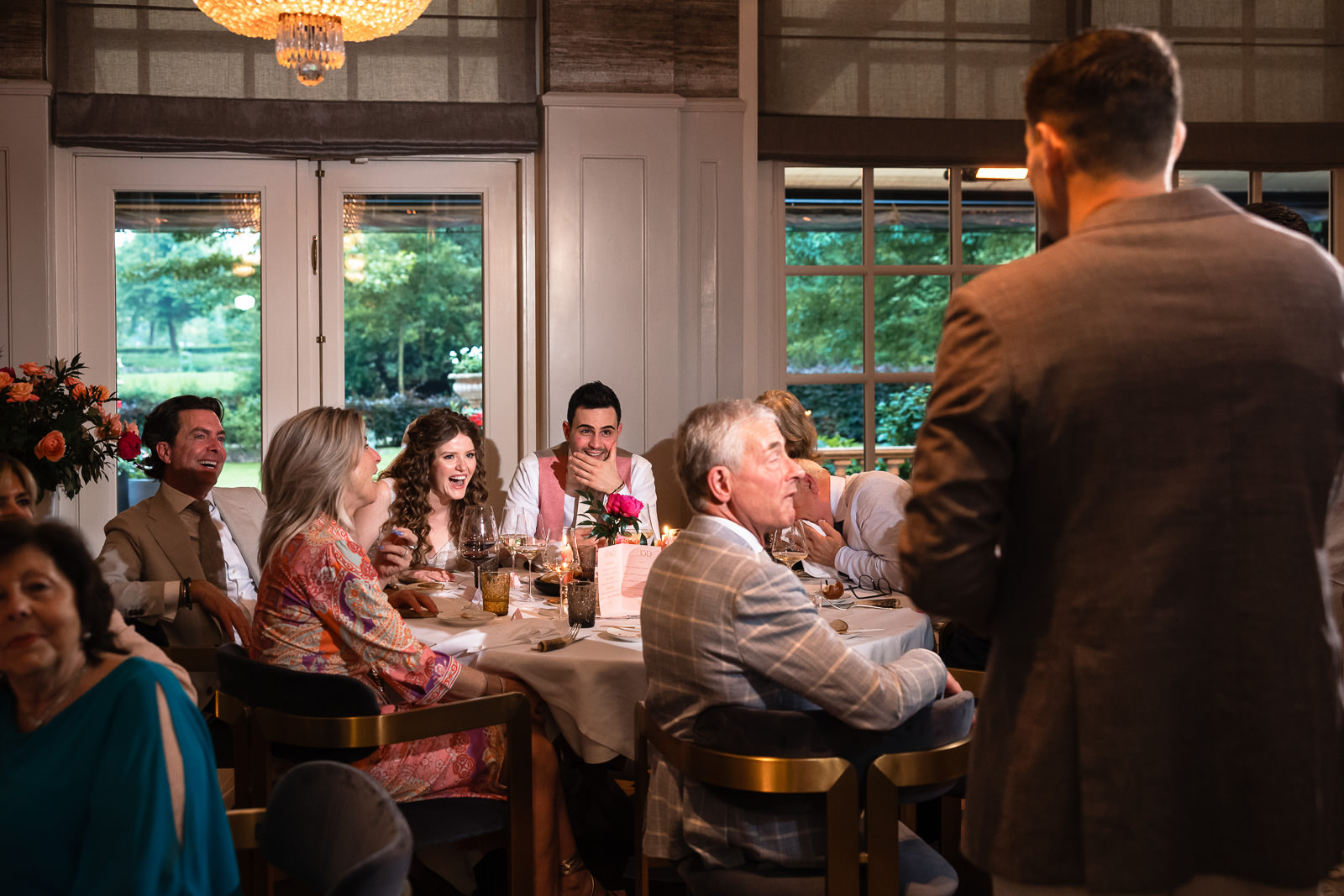 speech broer van de bruidegom tijdens diner bij Central Park Voorburg